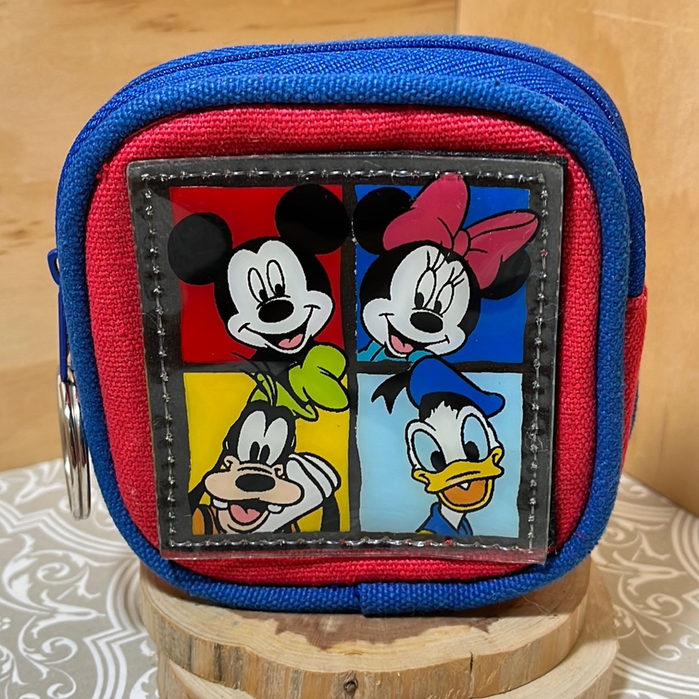 Disney Unlimited Mickey, Minnie, Pluto, and Donald Small Pouch